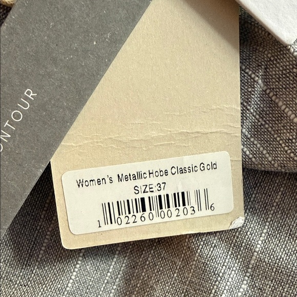 Hobes Women's Gold Leather Laceup Shoes - Picture 5 of 5